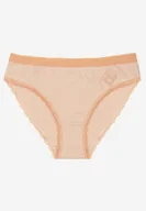 Majtki damskie - Beżowe Majtki z Bawełny Typu Figi Pilliora - miniaturka - grafika 1