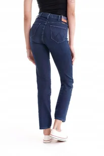 WRANGLER HIGH SLIM TRUE DARK W27GBV78Z 25/32 - Spodnie damskie - miniaturka - grafika 1