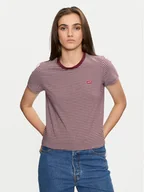 Koszulki i topy damskie - Levi's® T-Shirt Perfect 39185-0350 Bordowy Regular Fit - miniaturka - grafika 1