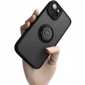 Etui i futerały do telefonów - Bizon Etui Case Hybrid Ring do iPhone 14 czarne - miniaturka - grafika 1