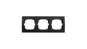 Klawisze i ramki - KANLUX LOGI Ramka potrójna pozioma 021480042 czarny mat 33574 33574 - miniaturka - grafika 1