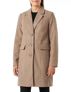 VERO MODA Damski płaszcz VMGIANNACINDY AW23 BOOS płaszcz, brązowy Lentil/szczegóły: melanż, M, Brown Lentil/Detail:MELANGE, M - Płaszcze damskie - miniaturka - grafika 1