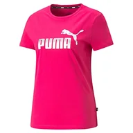 Koszulki i topy damskie - PUMA Koszulka damska Ess+ metaliczne logo - miniaturka - grafika 1