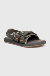 Quiksilver sandały męskie kolor zielony - Sandały męskie - miniaturka - grafika 1