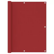 Parawany - vidaXL Parawan balkonowy, czerwony, 120x600 cm, tkanina Oxford vidaXL - miniaturka - grafika 1