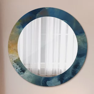 Lustro dekoracyjne okrągłe Marmur onyx - Lustra - miniaturka - grafika 1