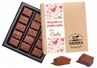 Bombonierki i czekoladki - Bombonierka z krówkami w czekoladzie Walentynki - miniaturka - grafika 1