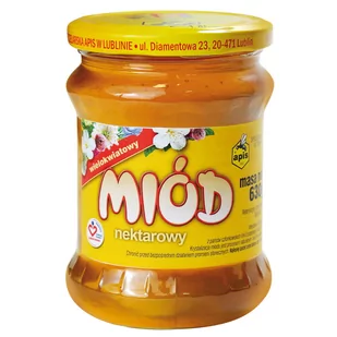 APIS MIÓD PSZCZELI WIELOKWIATOWY 630 G - Miód - miniaturka - grafika 1