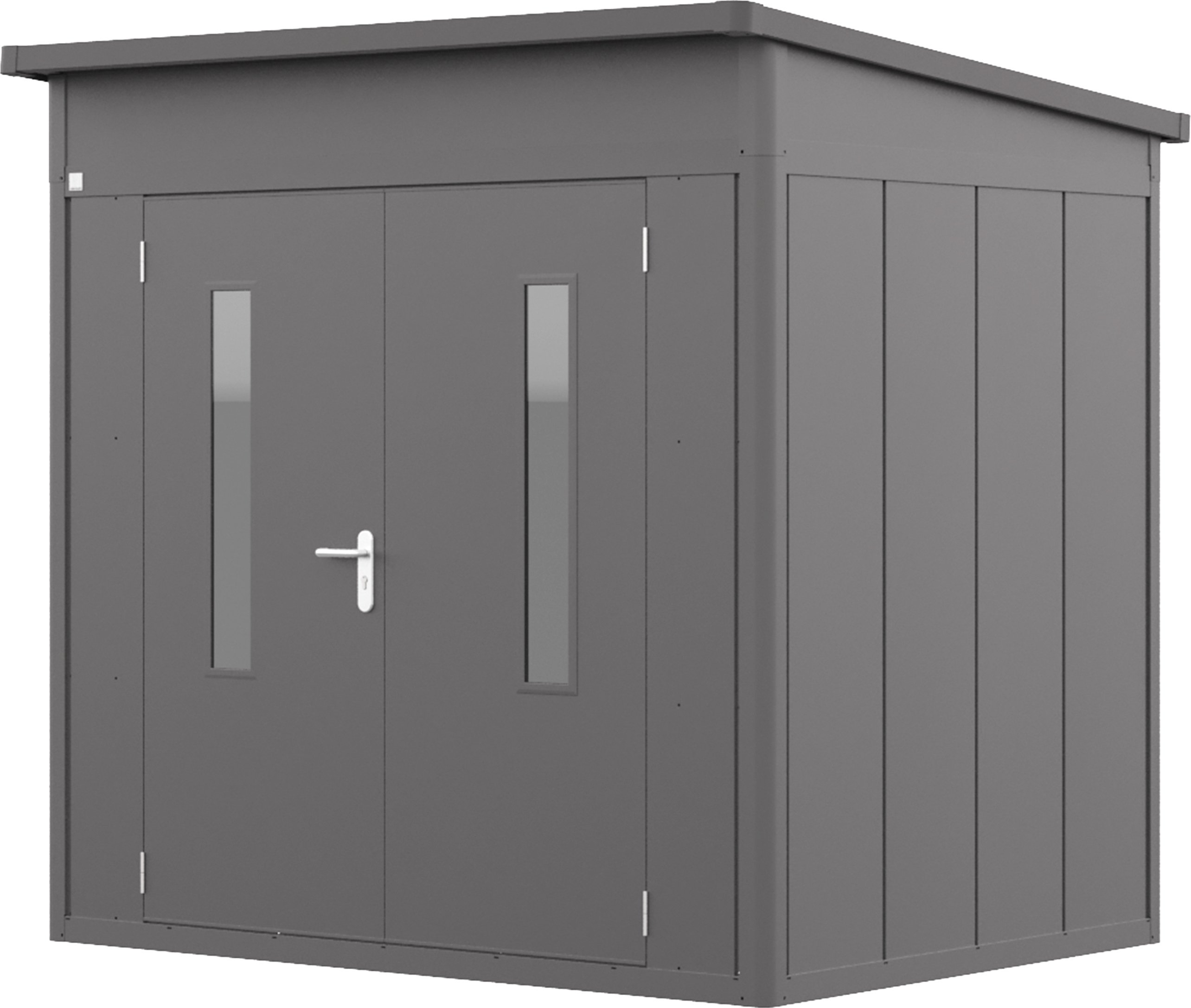 GFP Primeyard domek narzędziowy metalowy 228x180x231 cm domek ogrodowy dach jednospadowy antracyt