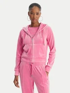 Bluzy damskie - Juicy Couture Bluza Madison JCWAS126326 Różowy Slim Fit - miniaturka - grafika 1
