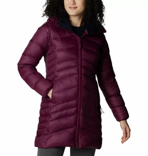 Damska kurtka puchowa Columbia Autumn Park Down Mid Hooded marionberry - XS - Kurtki damskie - miniaturka - grafika 1