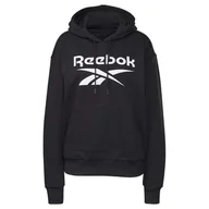 Bluzy damskie - Damska Bluza REEBOK RI BL FRENCH TERRY HOODY GI6699 – Czarny - miniaturka - grafika 1