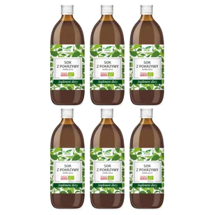 Bio Planet Sok z pokrzywy - suplement diety Zestaw 6 x 500 ml Bio - żywność - Soki i napoje niegazowane - miniaturka - grafika 1