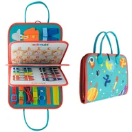 Zabawki sensoryczne - Tablica manipulacyjna, Mata edukacyjna dla dzieci Montessori - miniaturka - grafika 1