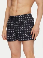 Kąpielówki męskie - Calvin Klein Swimwear Szorty kąpielowe KM0KM01172 Czarny Regular Fit - miniaturka - grafika 1