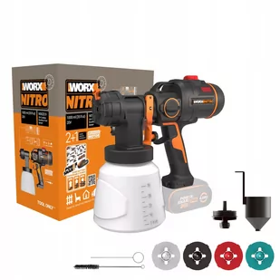 Pistolet natryskowy WORX WX020 20V Bezszczotkowy - Pozostałe narzędzia pneumatyczne - miniaturka - grafika 1