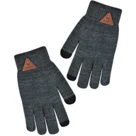 Rękawiczki dla dzieci - Chłopięce rękawiczki dotykowe, ciepłe Noviti RZ020-B-01 Szare - miniaturka - grafika 1