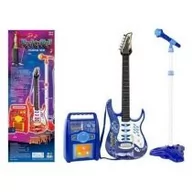 Instrumenty muzyczne dla dzieci - Leantoys Gitara elektryczna ze wzmacniaczem - miniaturka - grafika 1