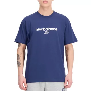Koszulki męskie - Koszulka New Balance MT33529NNY - granatowa - grafika 1