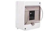 Rozdzielnie elektryczne - Rozdzielnica modułowa 1x5 natynkowa IP20 z klapką dymną i zaciskami S-5+SZYBKA+N+PE 8005833 ENE-00350 - miniaturka - grafika 1
