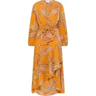 Sukienki - IZIA Damska sukienka maxi Hoona, pomarańczowy wielokolorowy, S - miniaturka - grafika 1