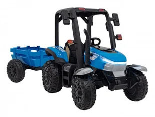 Traktor BLAST Z Przyczepką Niebieski - Pojazdy elektryczne dla dzieci - miniaturka - grafika 13
