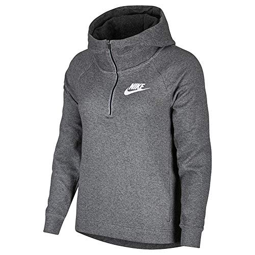 Nike Damski sweter z kapturem Advance 15 bluza damska szary Charcoal Heathr/Whit. L