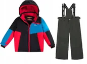 Kombinezony dla dzieci - Kombinezon Narciarski Kurtka Spodnie Ocieplane Smonty - miniaturka - grafika 1