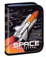Piórniki - Piórnik dwuklapkowy bez wyposażenia Space - miniaturka - grafika 1