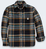 Koszule męskie - Koszula Flanelowa Carhartt Midweight Pleid BLACK - miniaturka - grafika 1