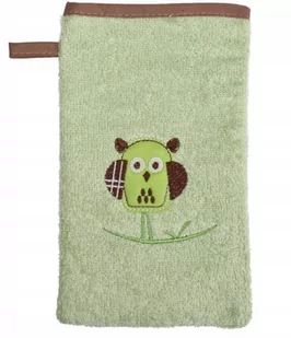 Duetbaby Myjka kąpielowa Bambus haft zielona - Rękawice i gąbki do kąpieli - miniaturka - grafika 1