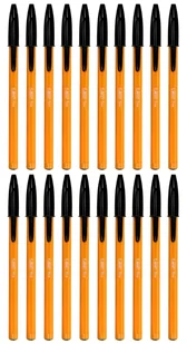 20x Długopis BIC Orange Fine - czarny - Długopisy - miniaturka - grafika 1