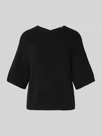 Swetry damskie - Sweter z dzianiny z rękawem o dł. 3/4 model ‘CODY’ - miniaturka - grafika 1