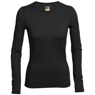 Koszulka damska Icebreaker Women's 200 Oasis Long Sleeve Rozmiar: S / Kolor: czarny - Koszulki sportowe damskie - miniaturka - grafika 1