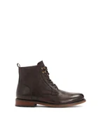 Botki męskie - Brązowe trzewiki w elegancki stylu - miniaturka - grafika 1