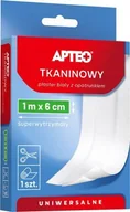 Apteczki i materiały opatrunkowe - SYNOPTIS PHARMA SP. Z O.O. APTEO CARE Plaster tkaninowy z opatrunkiem 1m x 6 cm 1 szt - miniaturka - grafika 1