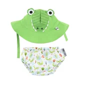 Pieluchy - Zoocchini Pieluszka Kąpielowa Z Czapką Aligator L - miniaturka - grafika 1
