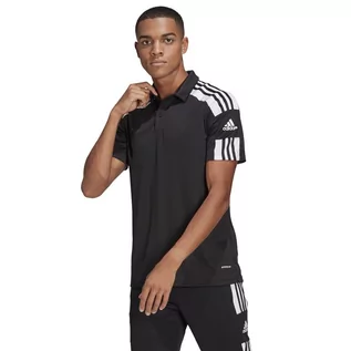 Koszulki męskie - Adidas, Koszulka męska, Polo SQUADRA 21 GK9556, czarny, rozmiar XXL - grafika 1