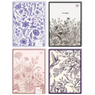 Zeszyty szkolne - 4 SZT. x BRULION A5 DLA DZIEWCZYNKI, 96 KARTEK, KRATKA Z MARGINESEM, TWARDA OKŁADKA - miniaturka - grafika 1