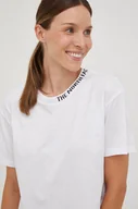 Koszulki sportowe damskie - The North Face t-shirt bawełniany kolor biały - miniaturka - grafika 1