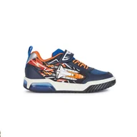 Sneakersy damskie - Dziecięce Sneakersy GEOX J INEK BOY B J459CB-011BC-C0659J – Pomarańczowy - miniaturka - grafika 1