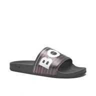 Klapki i japonki męskie - BOSS Klapki Bay_it_Slid - miniaturka - grafika 1