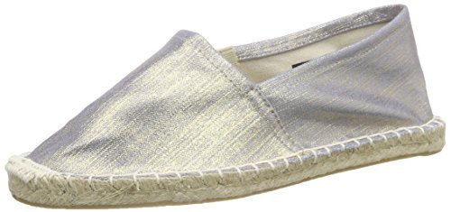 Pieces Haisha Espadrillos damskie espadryle jeansowe, Srebrny srebrny kolor, 37 EU