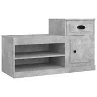 Szafki na buty - vidaXL Szafka na buty betonowa szara 100x42x60 cm materiał drewnopochodny - miniaturka - grafika 1