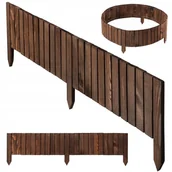Ogrodzenia - OBRZEŻE PALISADA OGRODOWA PŁOTEK DREWNIANY TRAWNIKOWY WBIJANY BRĄZ 20x116 - miniaturka - grafika 1