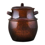 Beczki - Pojemnik garnek ceramiczny kamionka 4 L na ogórki, kapustę, smalec, masło - miniaturka - grafika 1