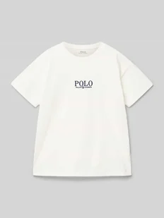 T-shirt z nadrukiem z logo - Koszulki dla chłopców - miniaturka - grafika 1