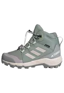 Buty dla chłopców - adidas Uniseks - dzieci Terrex Mid GORE-TEX Hiking Shoes Kids, silver green/putty mauve/preloved fig, 40 EU - miniaturka - grafika 1