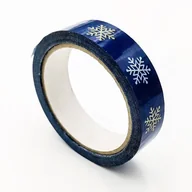 Taśmy klejące - Taśma świąteczna niebieska, gwiazdy 24mm/54m - miniaturka - grafika 1