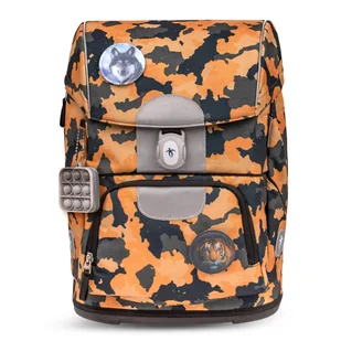 Ergonomiczny plecak szkolny Belmil Motion Torba szkolna "Orange Camouflage" - Plecaki szkolne i tornistry - miniaturka - grafika 1